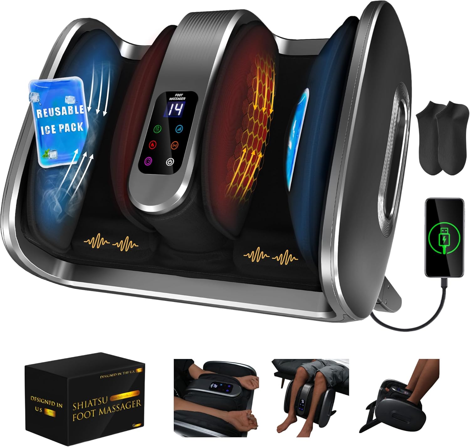 Foot Spa - R Home Use Professional Shiatsu Kneading