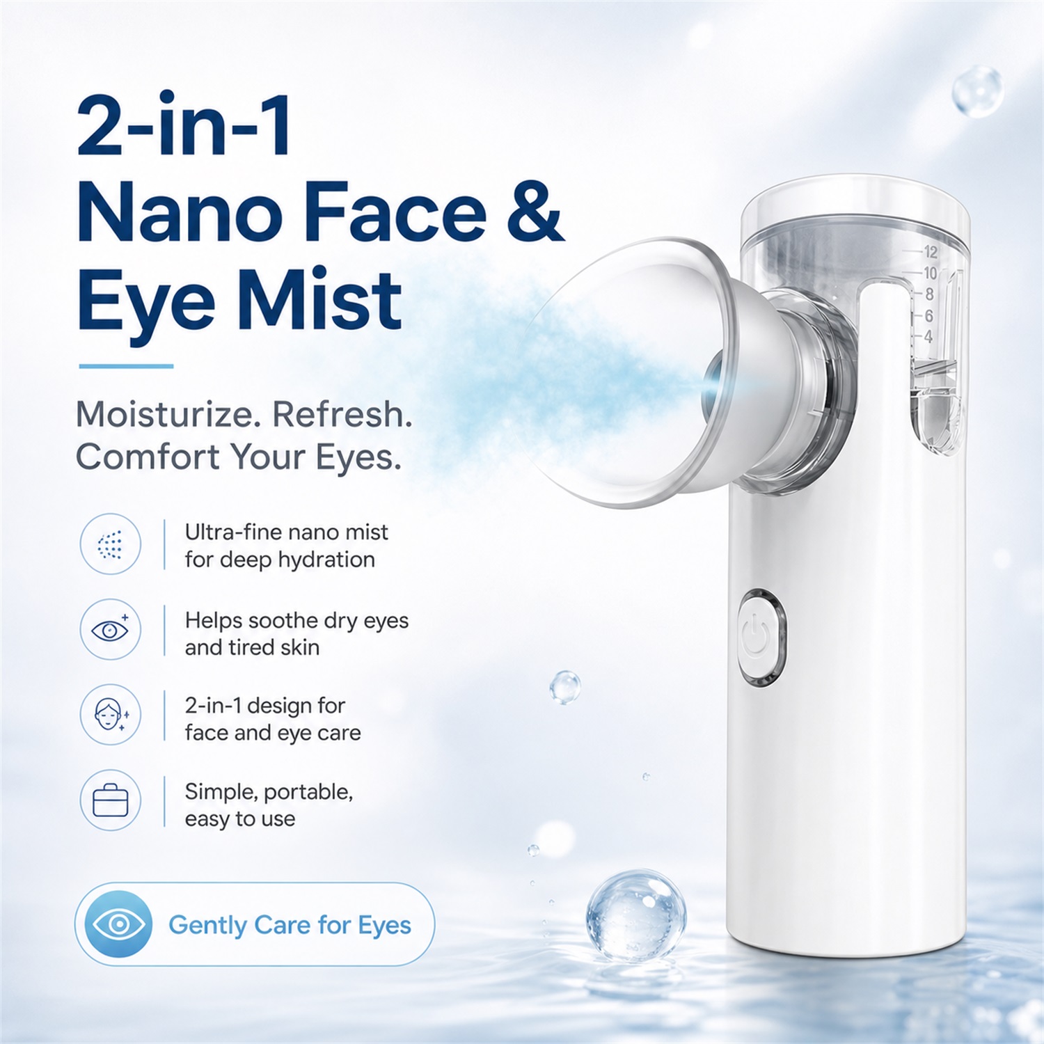 Face Steamer - Eye Nano Humidifier Nebulizer Eye Steamer
