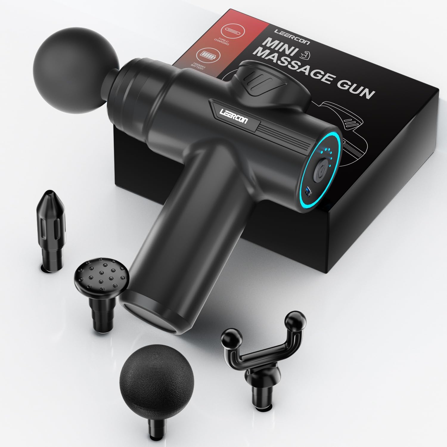 Massage Gun - LEERCON Mini Massage Gun, 6 Speeds