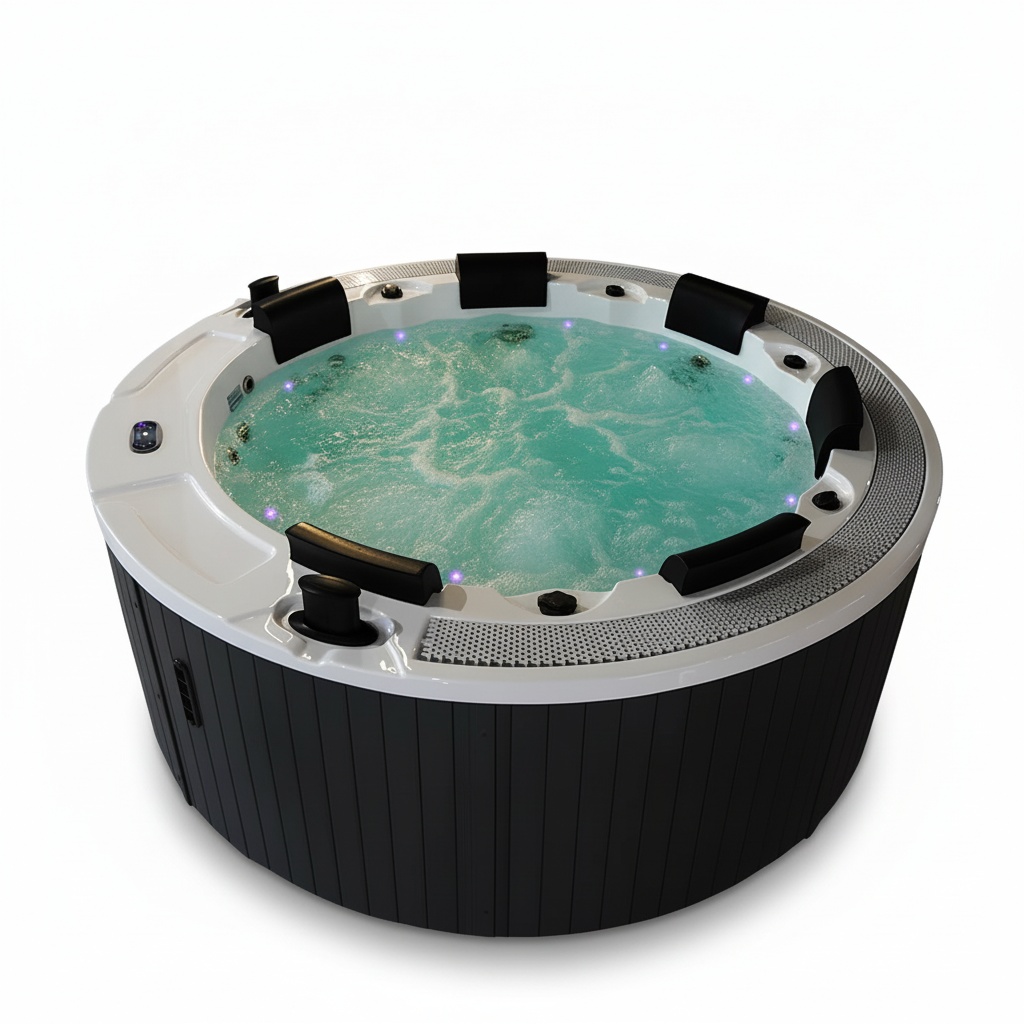 Hot Tub - Outdoor Hot Tub with 10 Stainless