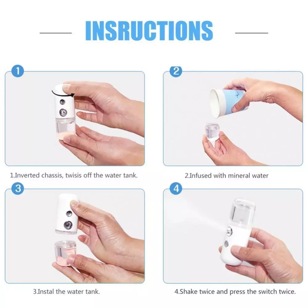 Nano Facial Mister Sprayer Por - đánh giá và giá Face Steamer