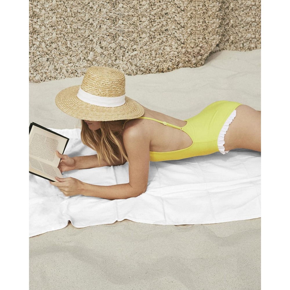 1pc Beach Towel Pure White Tow - đánh giá và giá Spa Towel