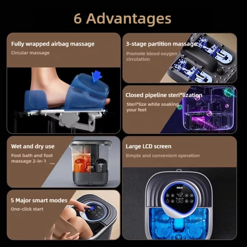 Portable Electric Foot Massage - đánh giá và giá Foot Spa
