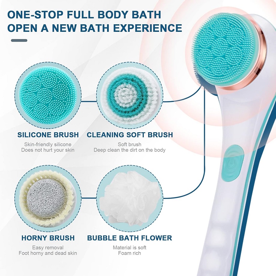 Electric Body Scrubber Shower  - đánh giá và giá Bath Salts