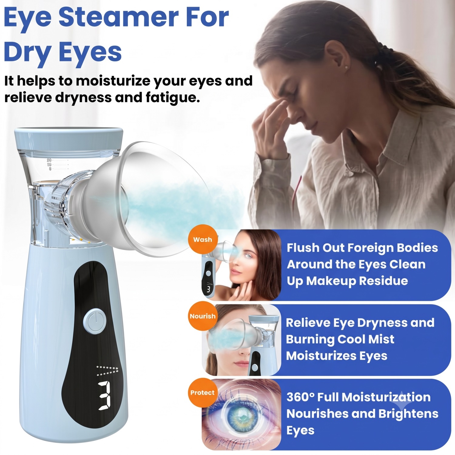 Eye Nano Humidifier Nebulizer  - đánh giá và giá Face Steamer
