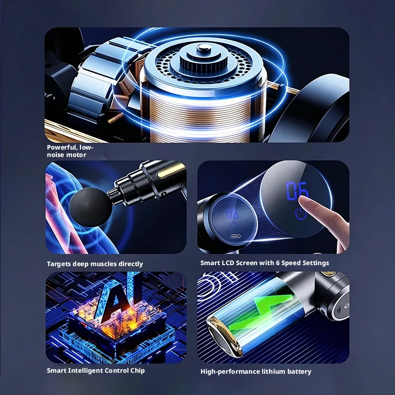 6 Speed Mini Electric Fascia G - đánh giá và giá Massage Gun