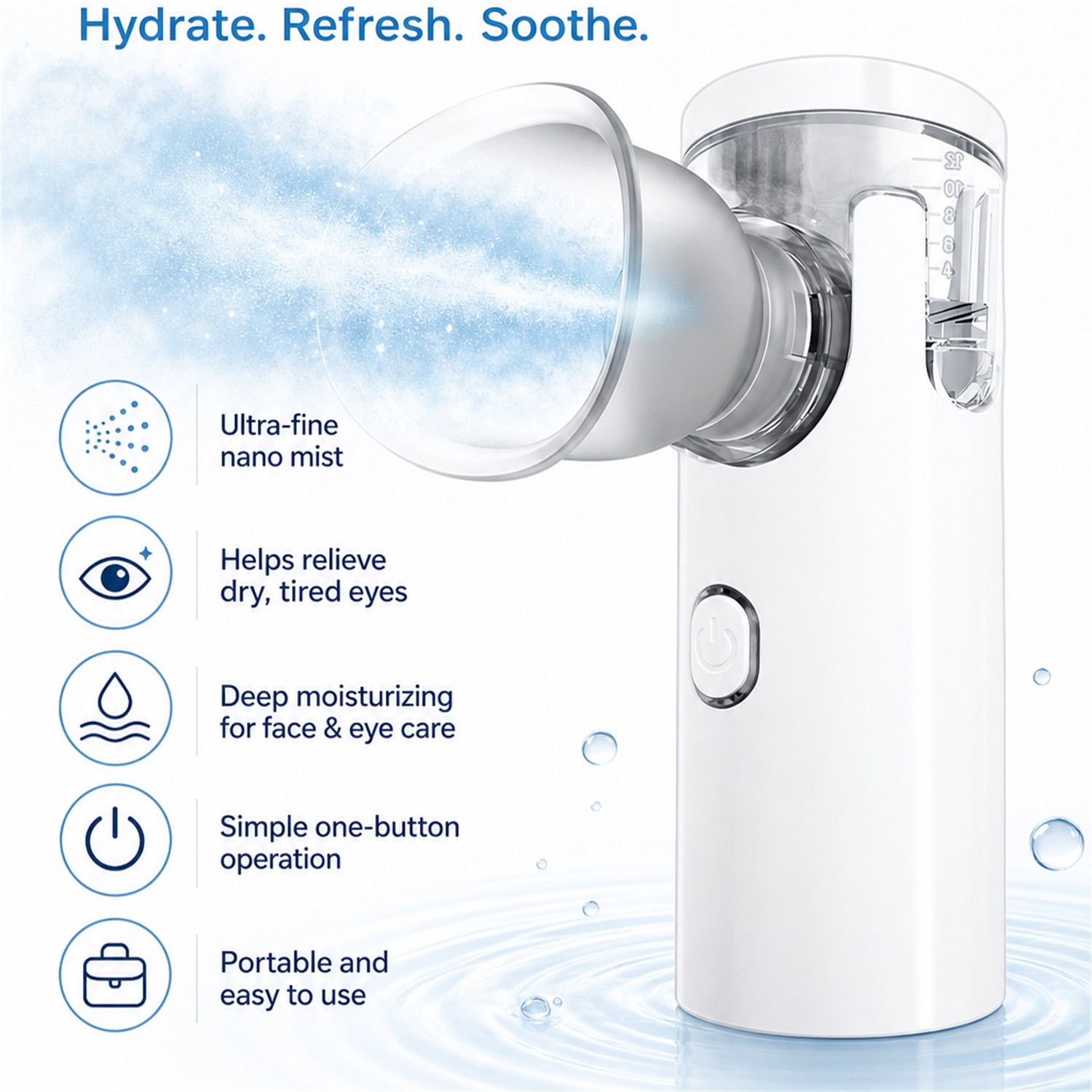 Eye Nano Humidifier Nebulizer  - đánh giá và giá Face Steamer