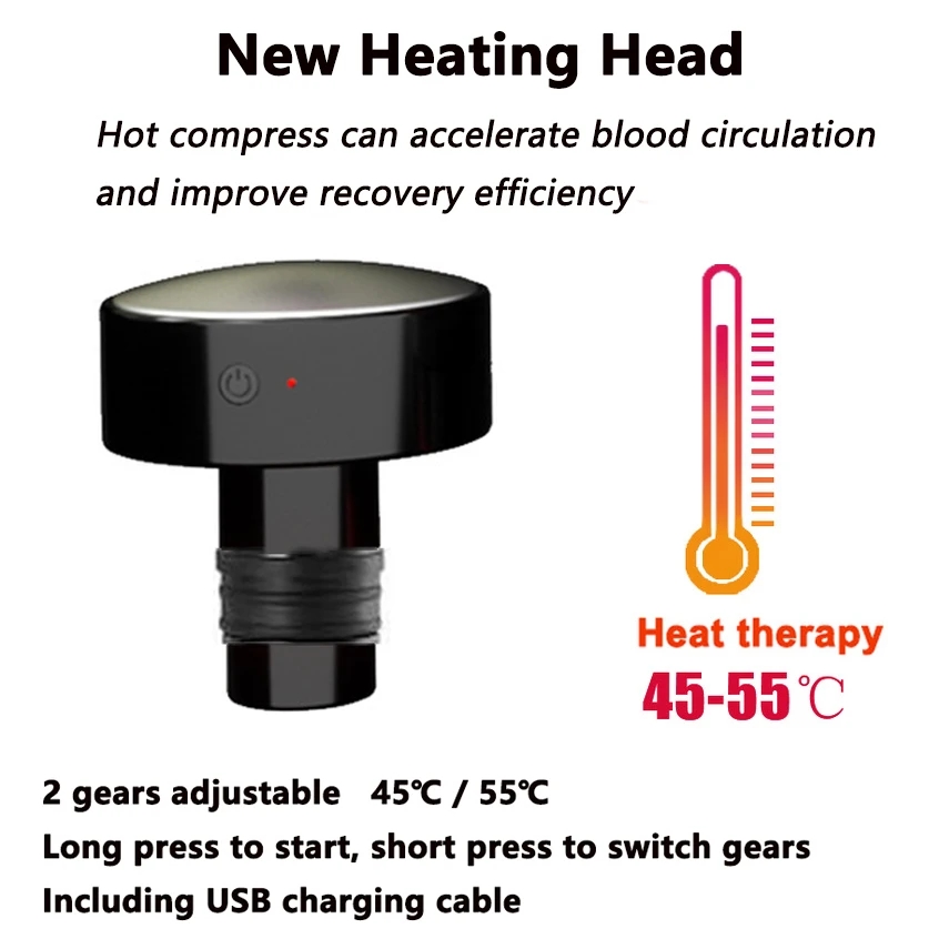 New Heat Fascia Gun Massage He - đánh giá và giá Massage Gun