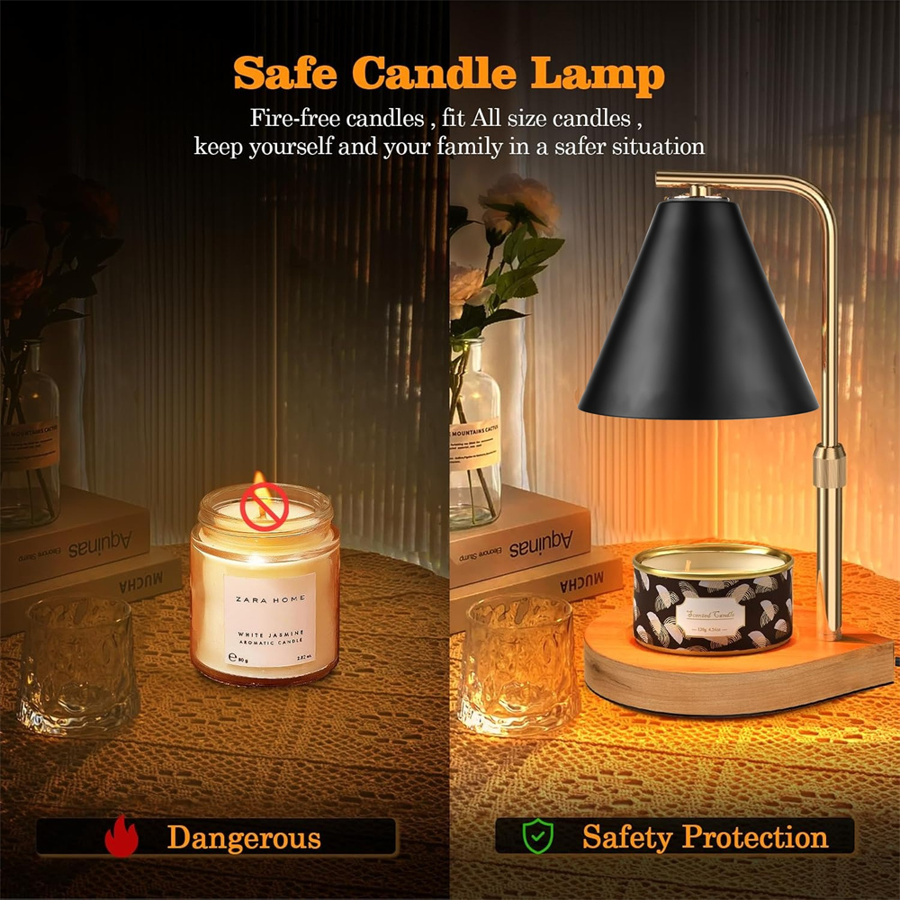 Black Candle Warmer Lamp with  - đánh giá và giá Wax Warmer