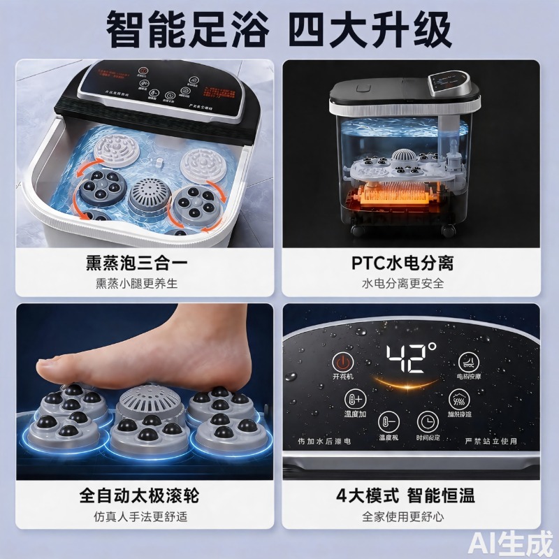Electric Foot Bath Bucket, Con - đánh giá và giá Foot Spa