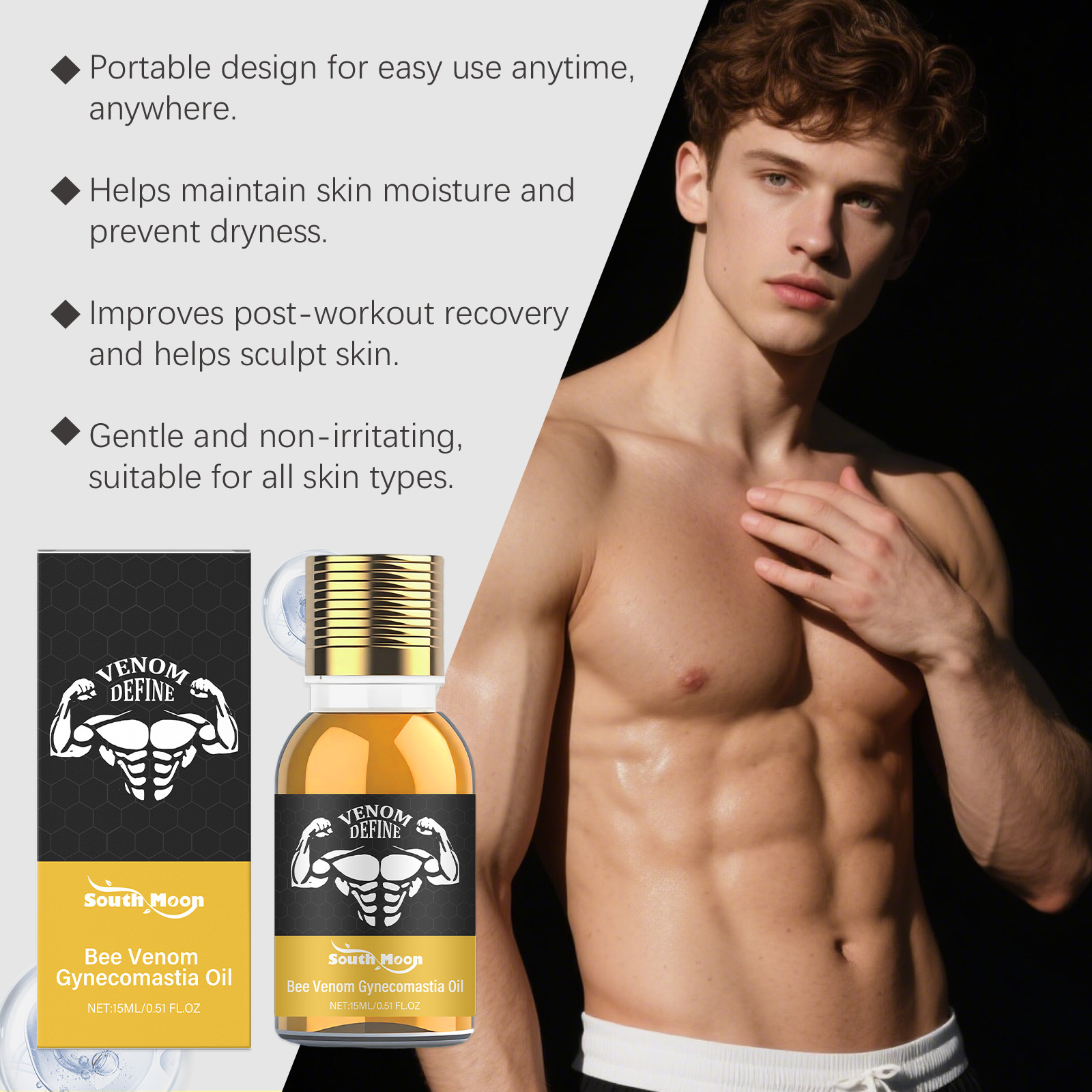 Bee Venom Gynecomastia Oil For - đánh giá và giá Body Oil