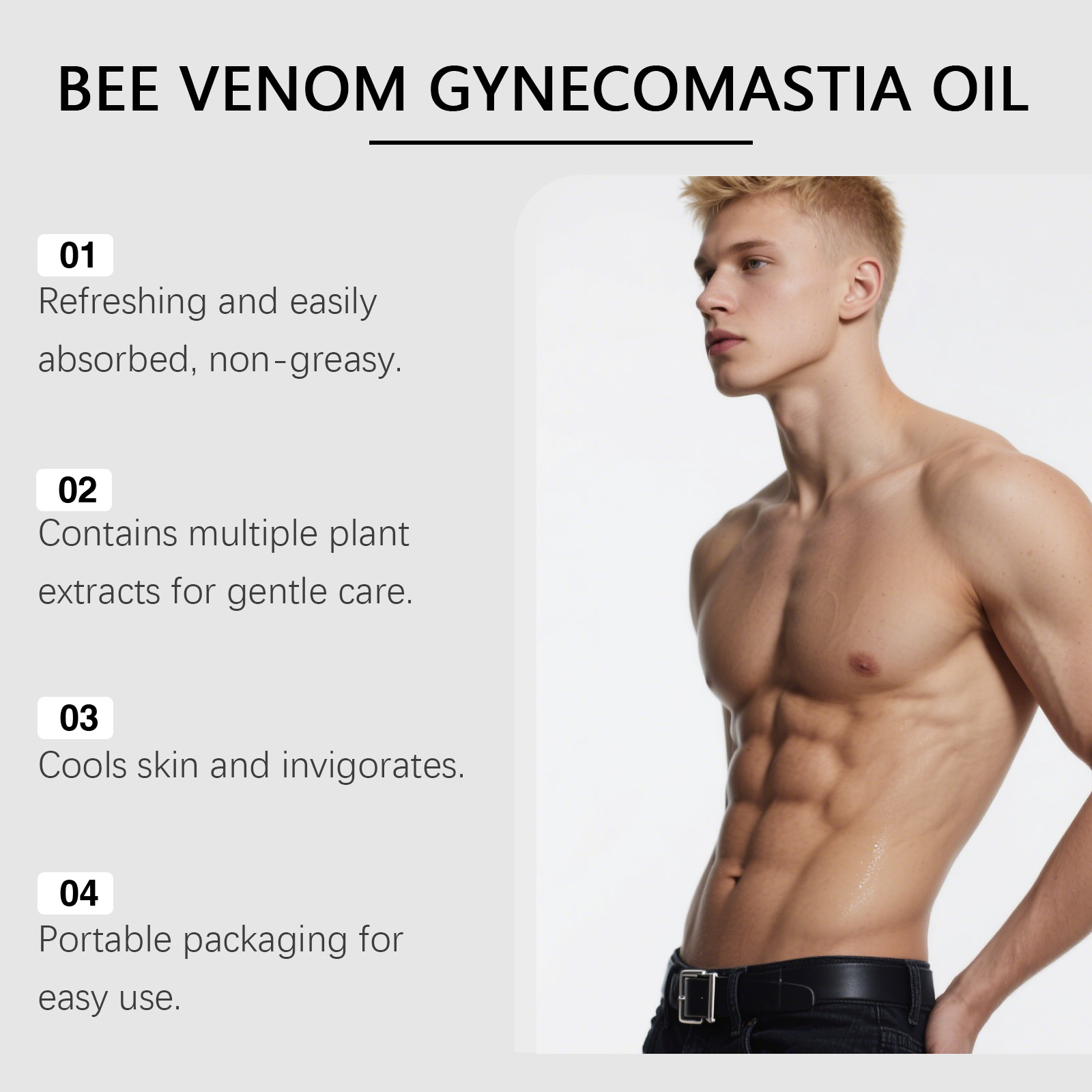 Bee Venom Gynecomastia Oil For - đánh giá và giá Body Oil