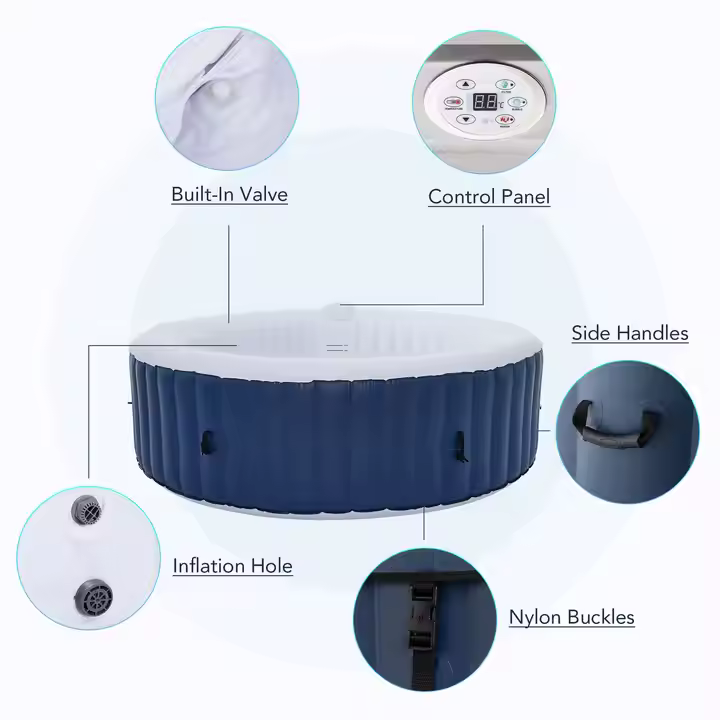 Outdoor Use 6 Person Round Inf - đánh giá và giá Hot Tub