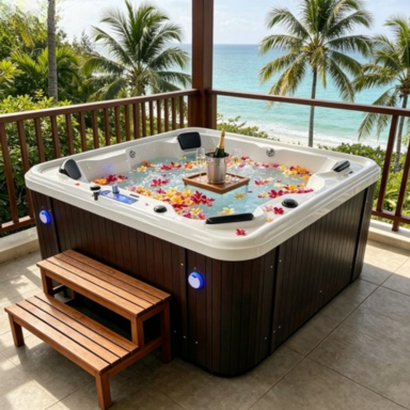 Acrylic Whirlpool Hot Tub Spa  - đánh giá và giá Hot Tub