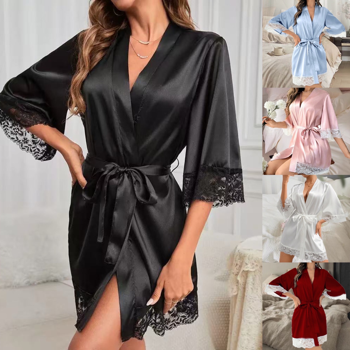 European and American bride ba - đánh giá và giá Bathrobe
