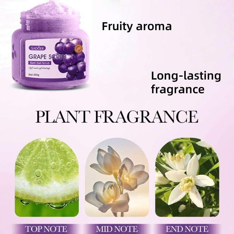 Grape Bath Salt Scrub 350g, Ex - đánh giá và giá Bath Salts