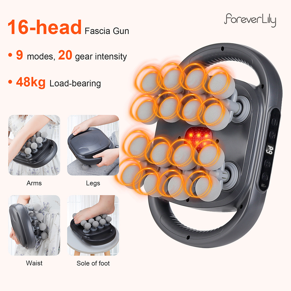 16-Head Fascia Gun High-Freque - đánh giá và giá Massage Gun