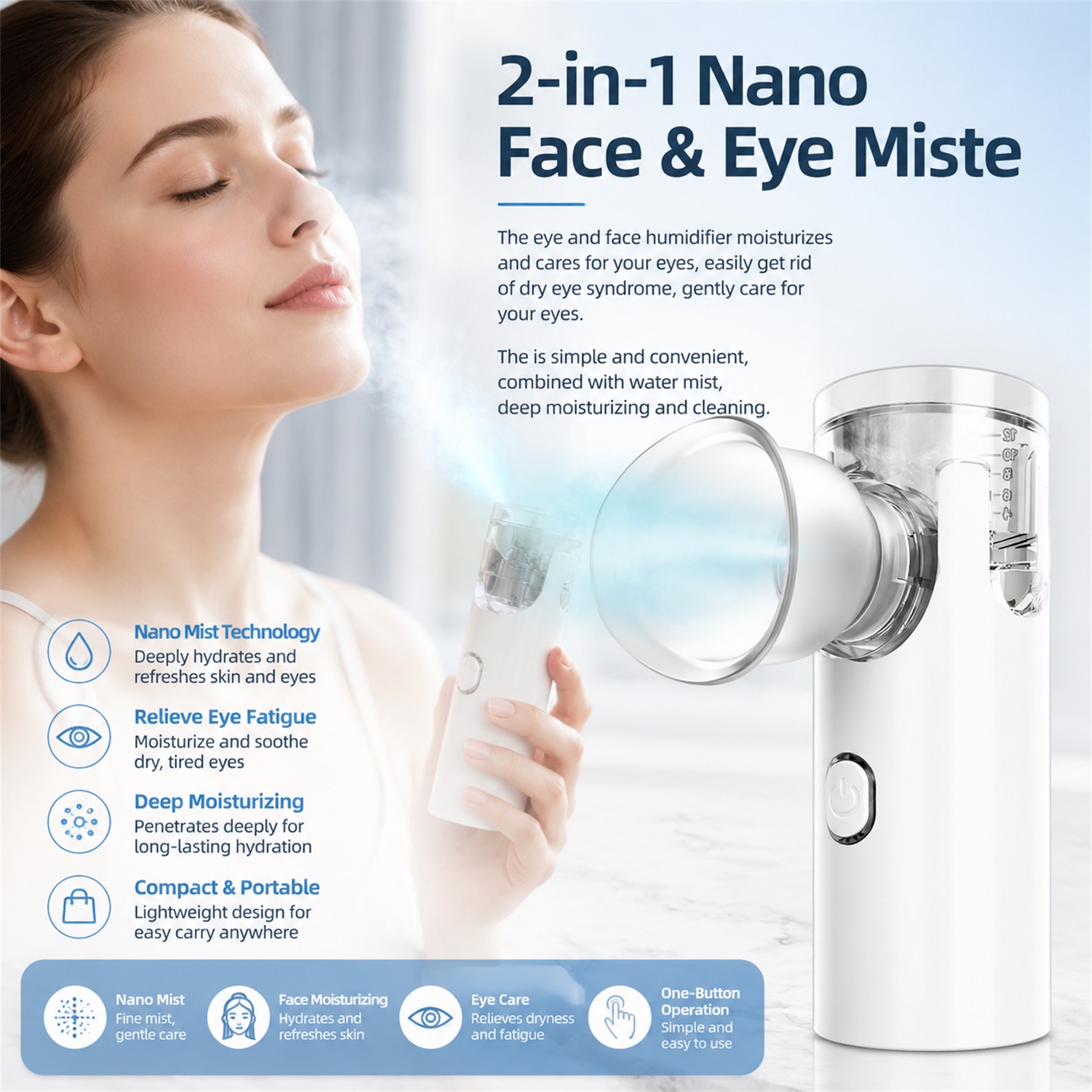 2-IN-1 Mesh Facial Steamer Bea - đánh giá và giá Face Steamer