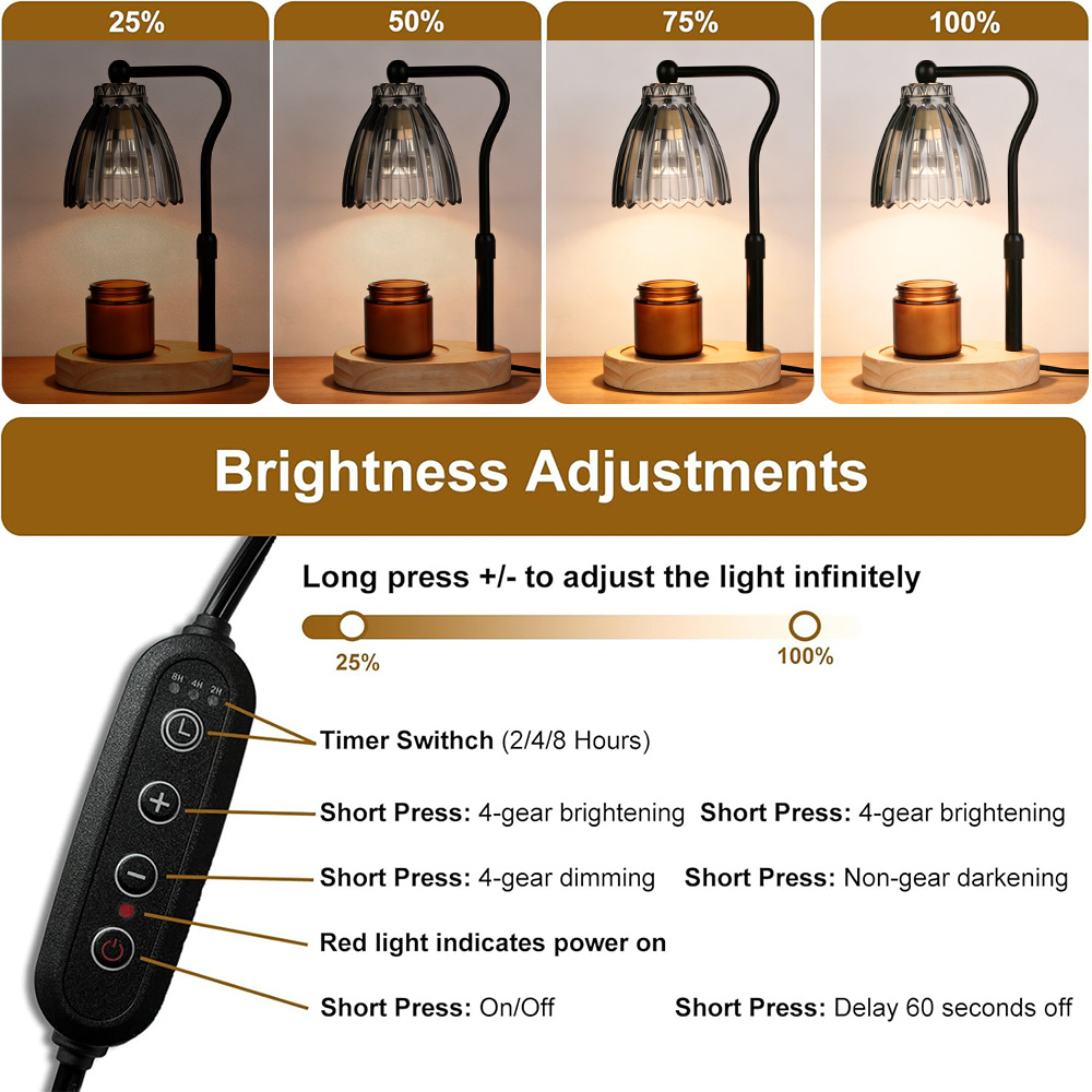 Candle Warmer Lamp with Timer  - đánh giá và giá Wax Warmer
