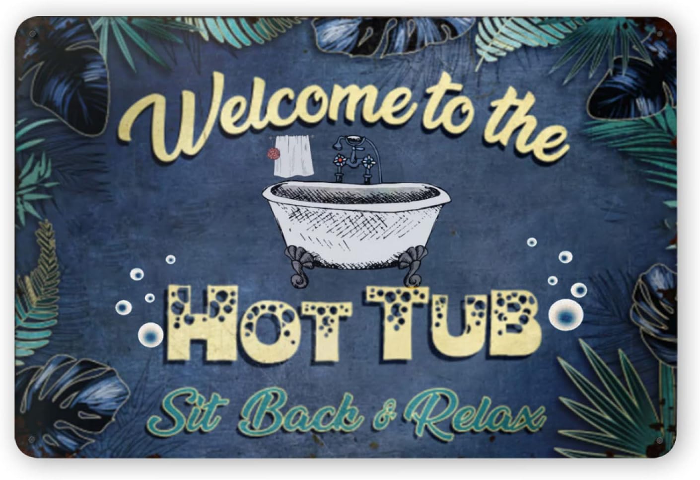 Y1,Metal Tin Sign For Welcome  - đánh giá và giá Hot Tub